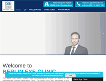 Tablet Screenshot of berlineyeclinic.com
